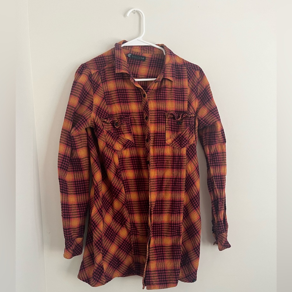 Volcom Women’s Orange/red flannel